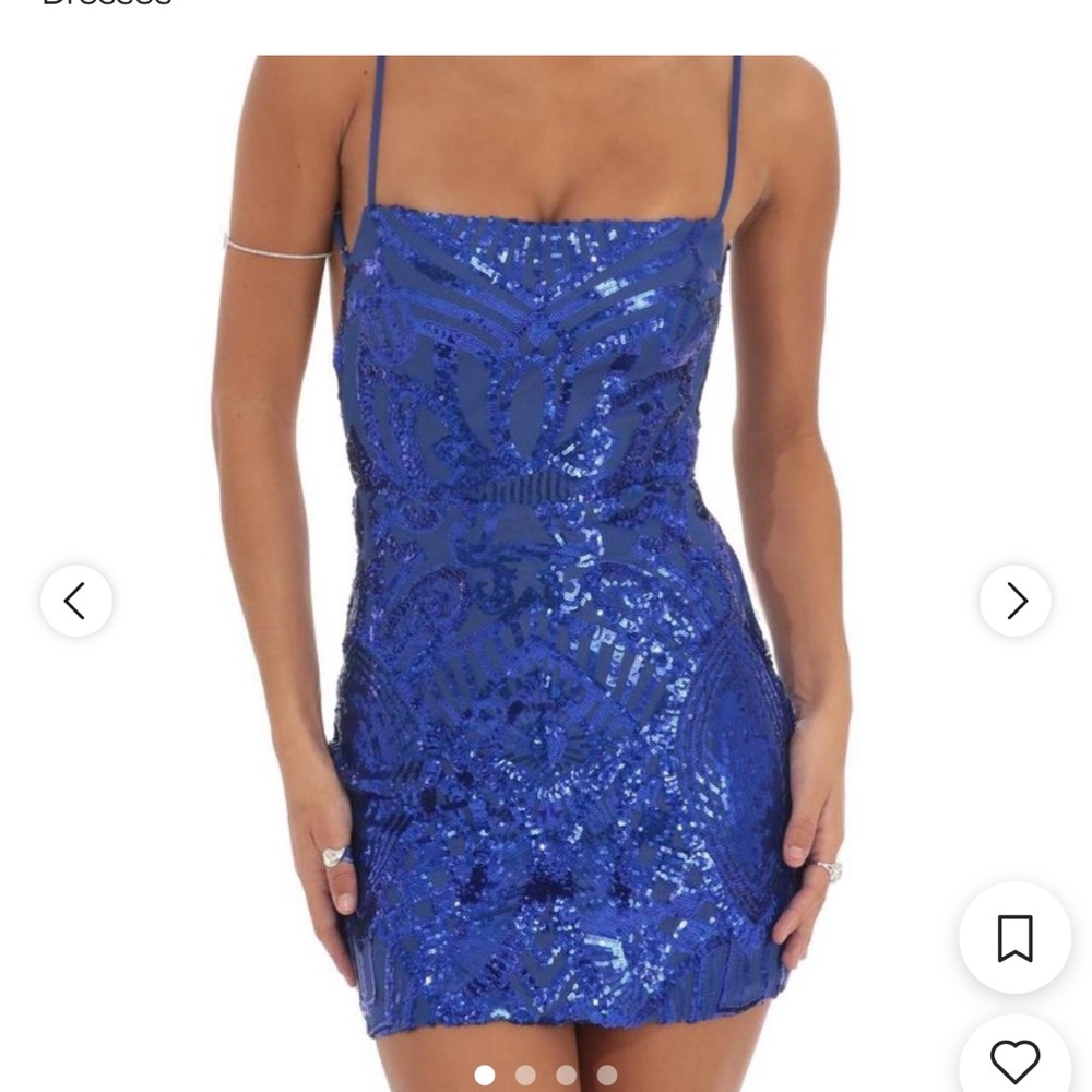 Lucy in the Sky Blue Bodycon Mini Dress